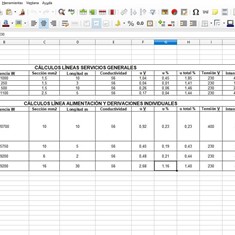 Cálculos de líneas eléctricas  LOUREIRO ARBORICULTURA